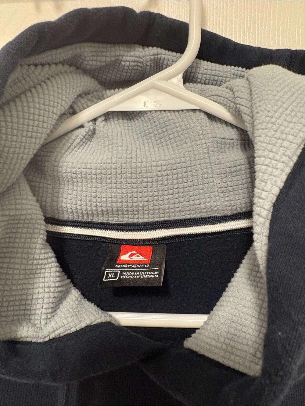 Quiksilver Men's Dark Navy Pullover Hoodie - Picture 4 of 5
